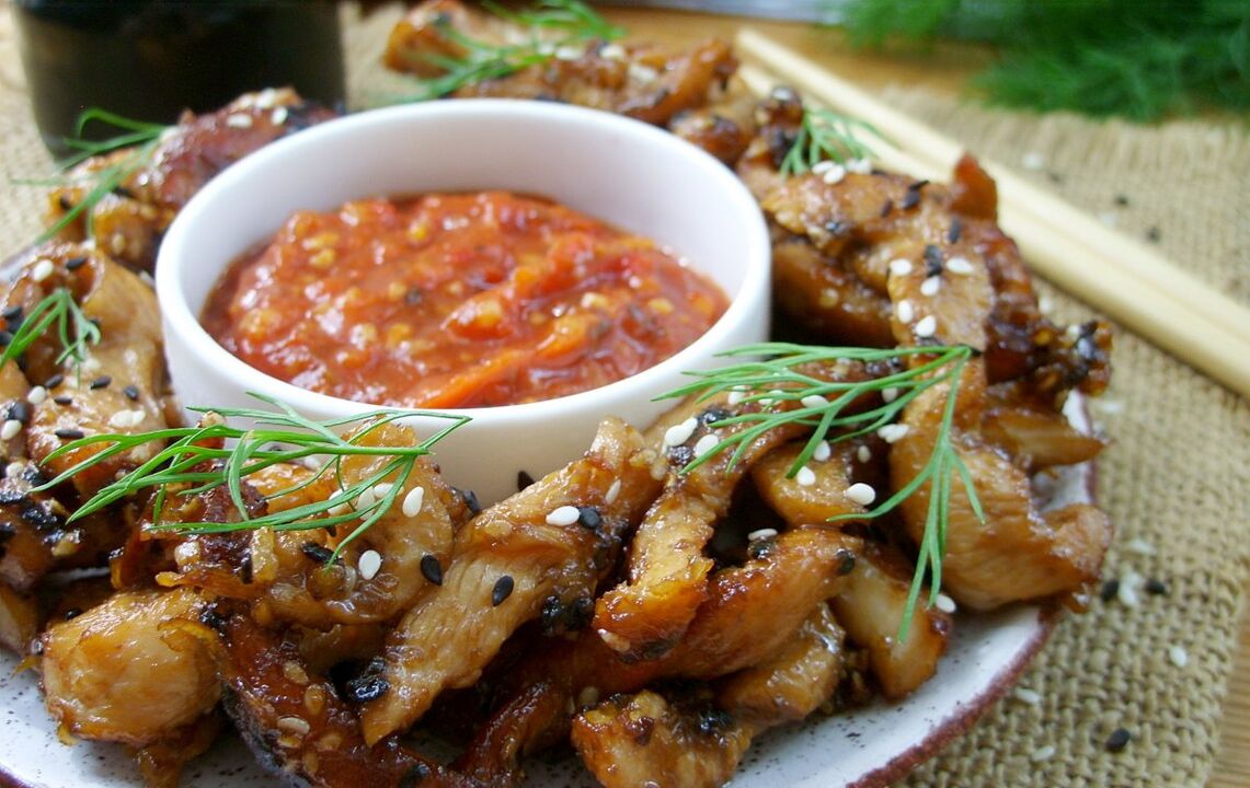 Il pollo in salsa di soia è uno dei piatti preferiti della dieta